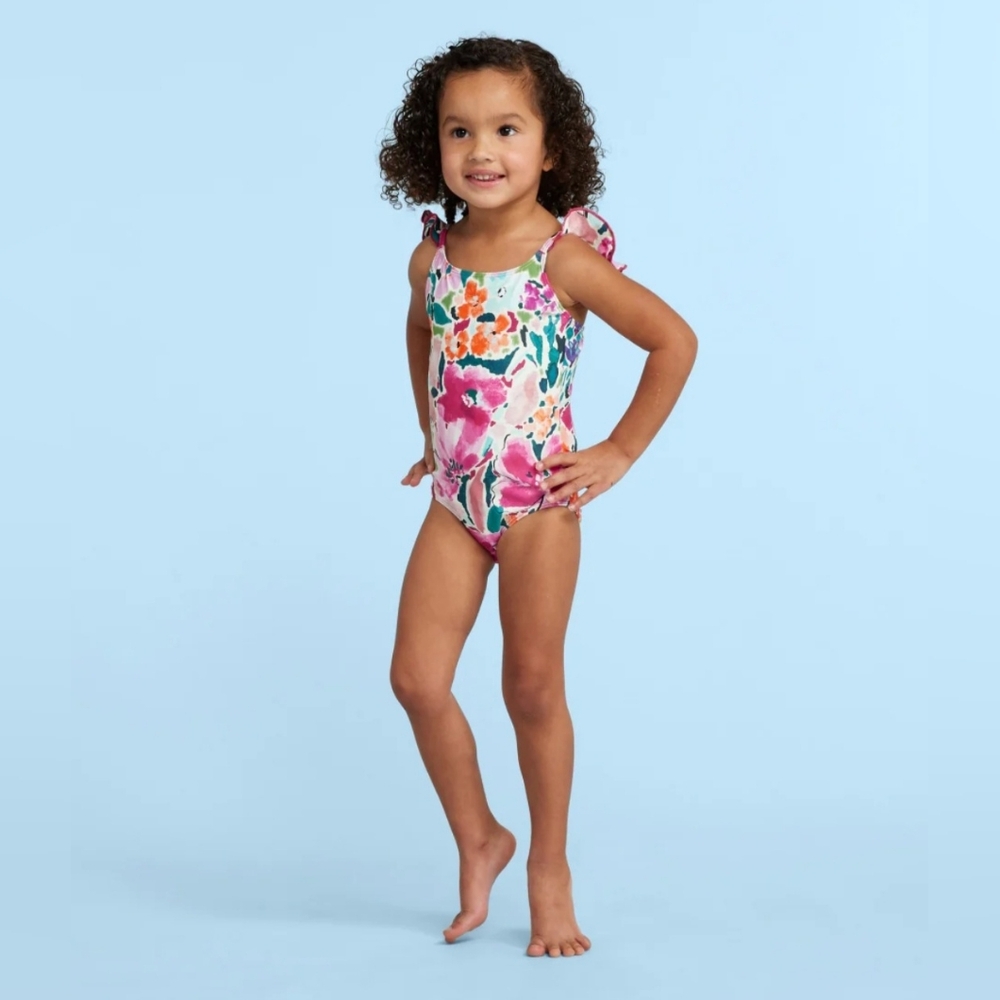 Summersalt X LLbean Kids Floral One Piece Swimsuit Size 3